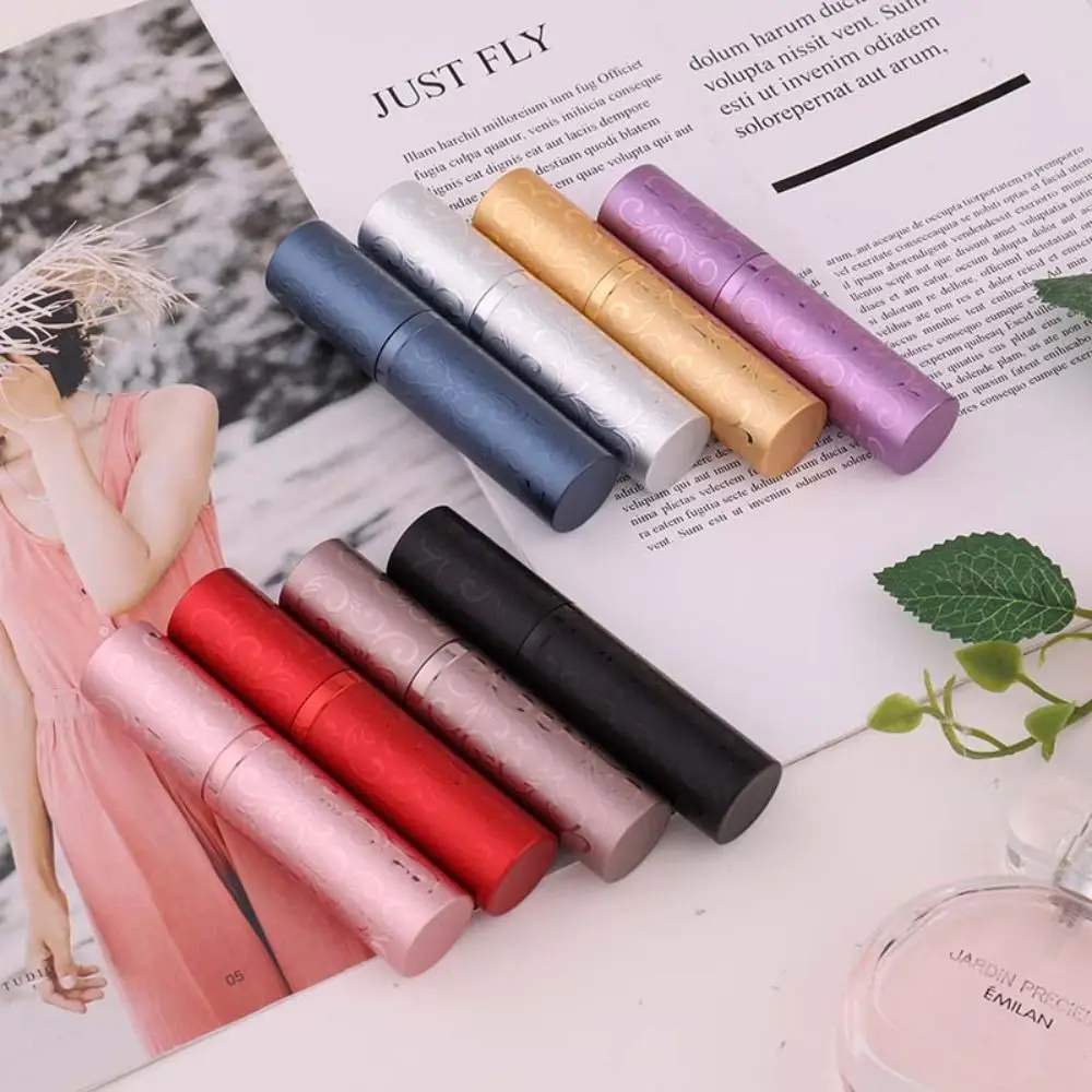 

Portable Aluminium Oxide Perfume Bottle 10ml Empty Ultra-fine Spray Bottle Refillable Rotate Relievo Cosmetic Container Travel