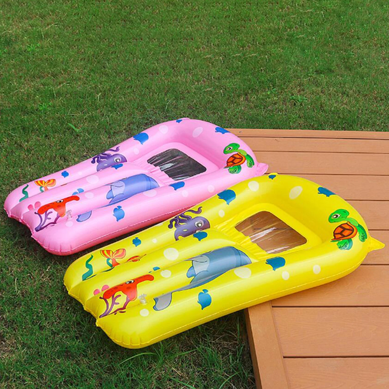 Kids Inflatable Surfboard Play Toy Surfing Board for Water Sports Kids Portable Beach Surf Board Swim Kickboard Lap for Begining