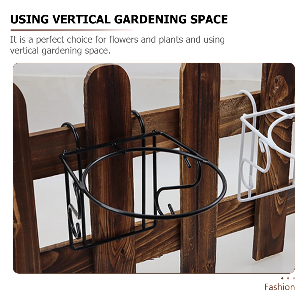 

2pcs Orchid Pot Stand Black Plant Stand For Balcony Flowerpot Hanging Bonsai Rack Planter Holder Hanging Plant Rack Rail Planter