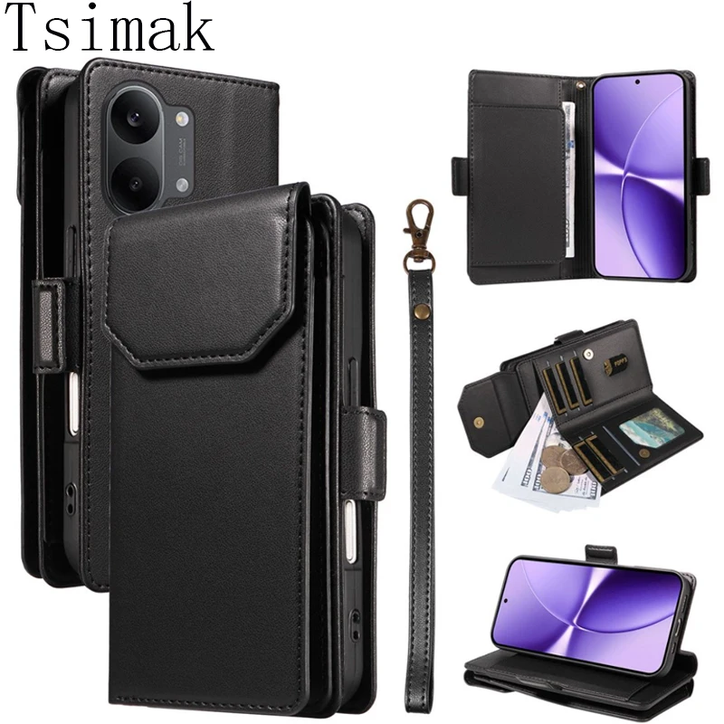 Leder-Handyhülle für Poco X7 X8 Pro Max X8Pro X5 X6 M6 M7 M8 M5s M8s F5 F6 F7 Pro F8 Ultra 5G Flip Wallet Multi-Kartenhülle