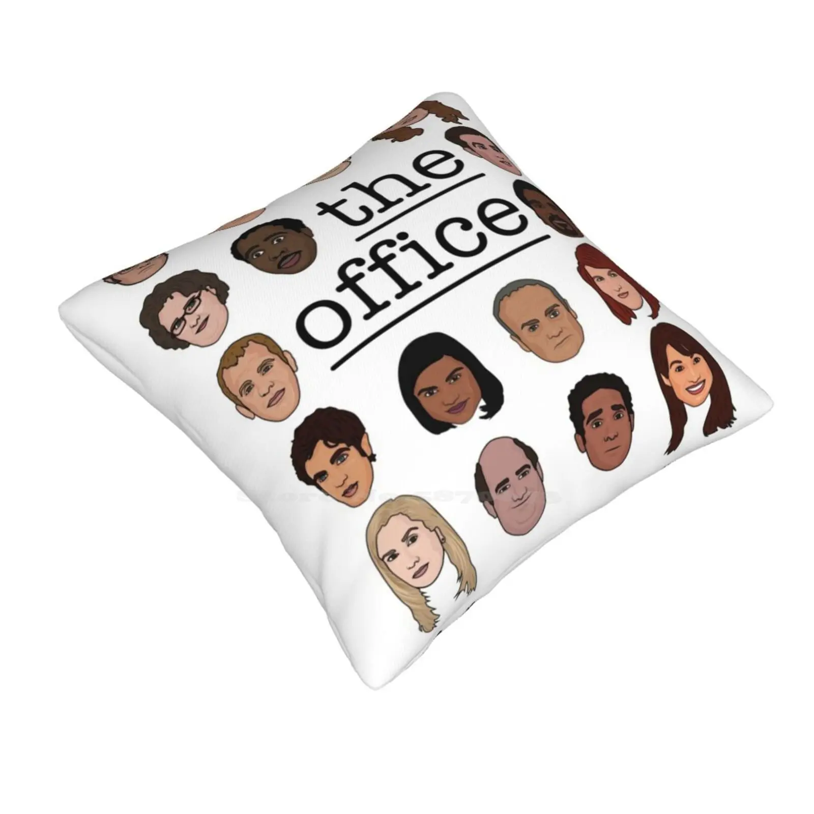 The Office Crew Throw Cushion Pillow Cover The Office Cast Nbc Tv Michael Dwight Schrute Jim Halpert Pam Beesly Angela Oscar