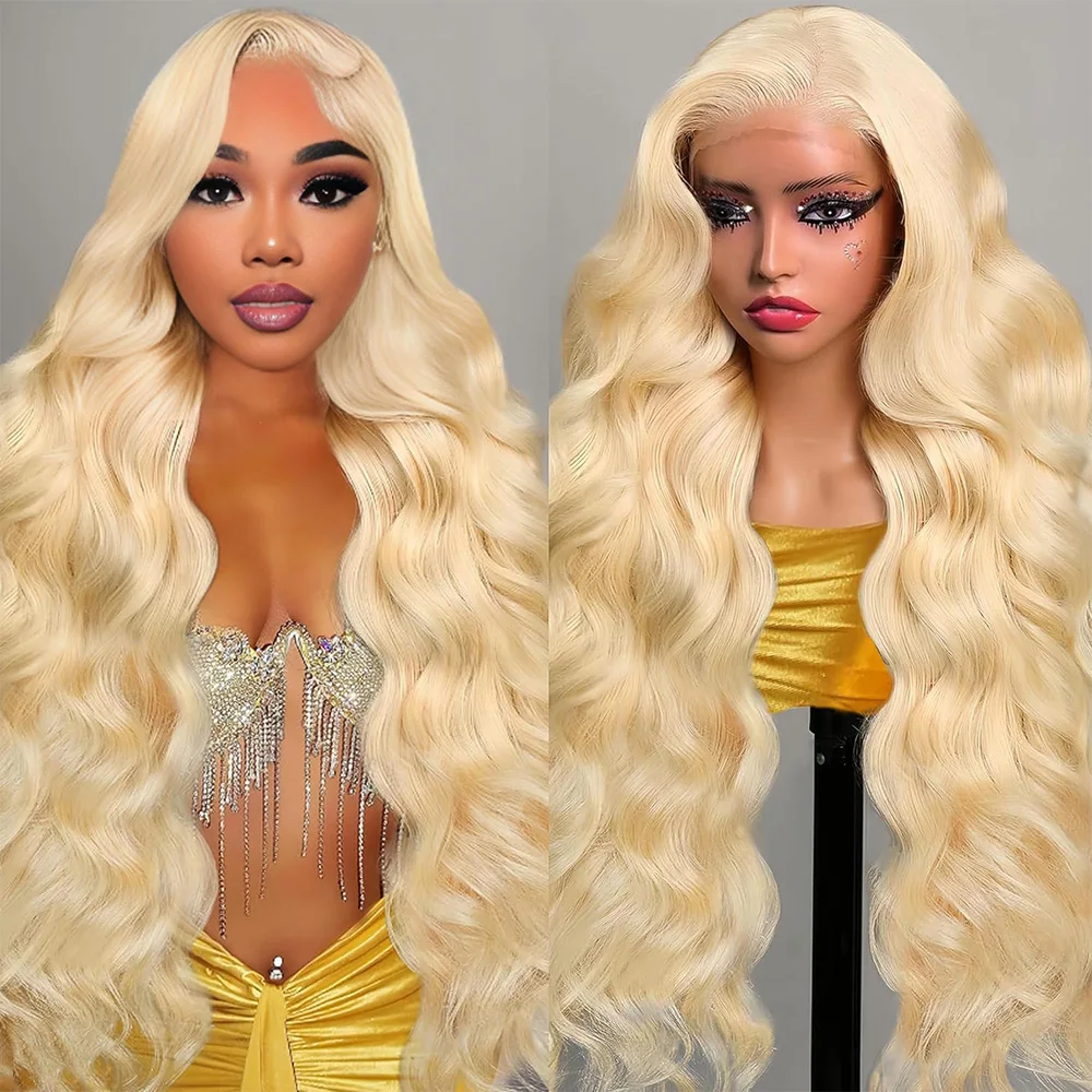 

40 Inch 613 13x4 and 13x6 HD Frontal Lace Wig 100% Human Hair Body Wave Lace Front Wig Pre-Plucked Brazilian Remy Hair Lace Wigs