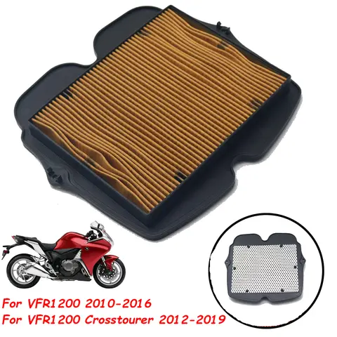 오토바이 엔진 공기 흡입 필터 클리너, 혼다 VFR1200 2010-2016 VFR 1200 Crosstourer 2012-2019 용 공기 필터 요소 Best5 오토바이 엔진 공기 흡입 필터 클리너, 혼다 VFR1200 2010-2016 VFR 1200 Crosstourer 2012-2019 용 공기 필터 요소 Best5
