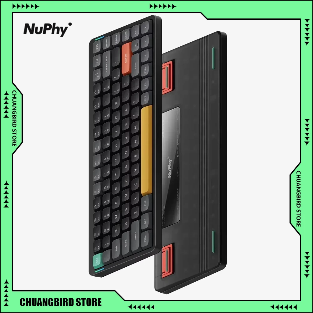 Nuphy Air75 V2 2.4g Wireless Bluetooth 84 Keys Mechanical Keyboards RGB Hot Swappable Customized Gaming Keyboard for E-sports