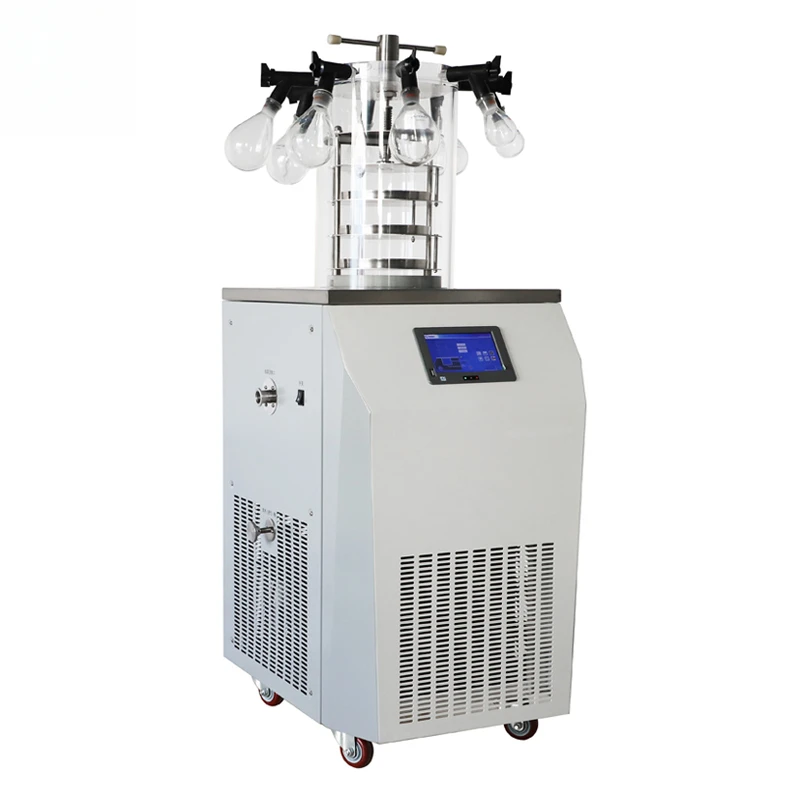 Laboao Mini Lab Electric Heating Top Press Manifold Vacuum Freeze Dryer
