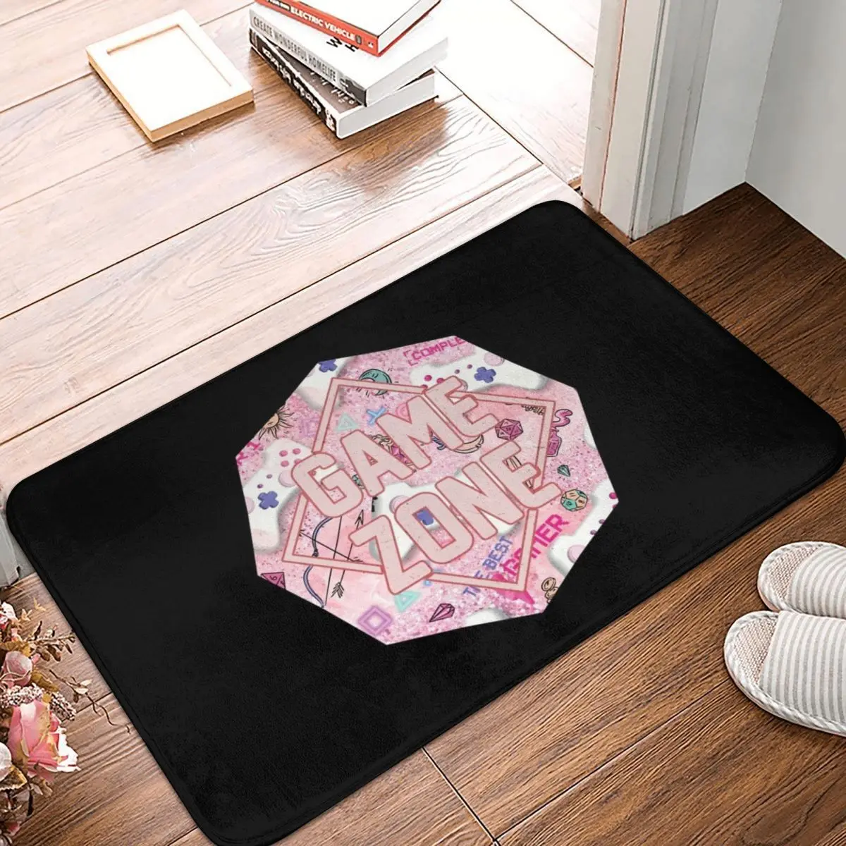 Game Zone - Sparkle Controller Doormat Non-slip Super Absorbent Bathroom Floor Mats Home Entrance Rugs Bedroom Carpet Footpad