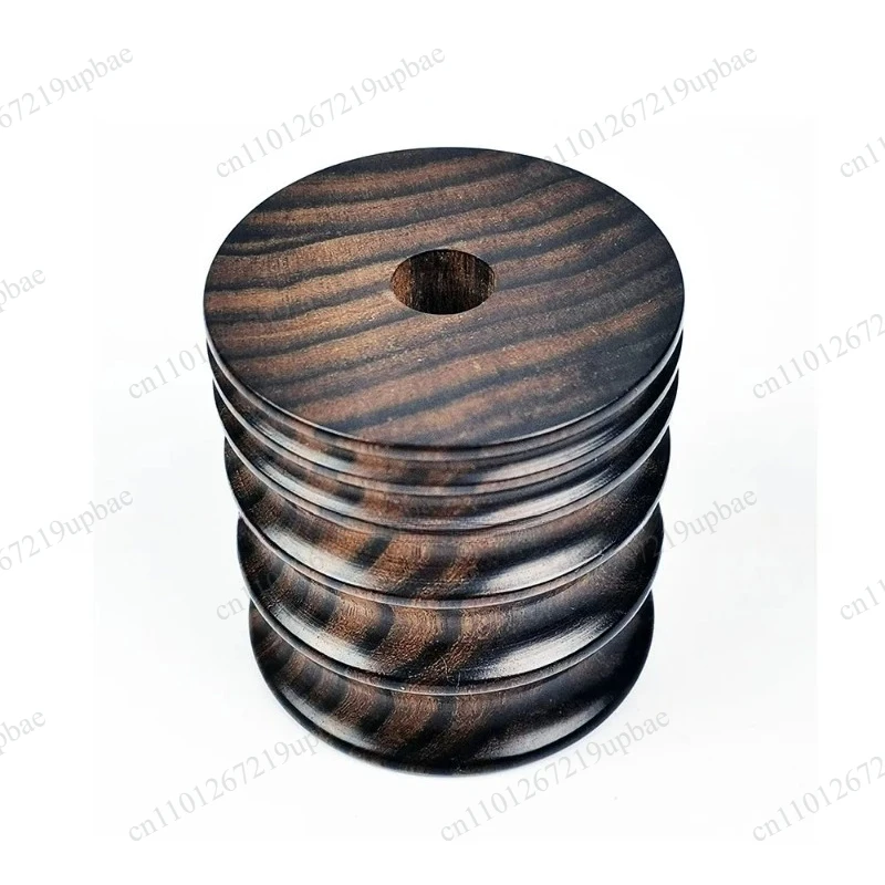5Pcs Ebony Wood Leather Burnisher Wheel 4‑15mm Sandalwood Grinding Tip Leather Craft Edge Polishing Tool