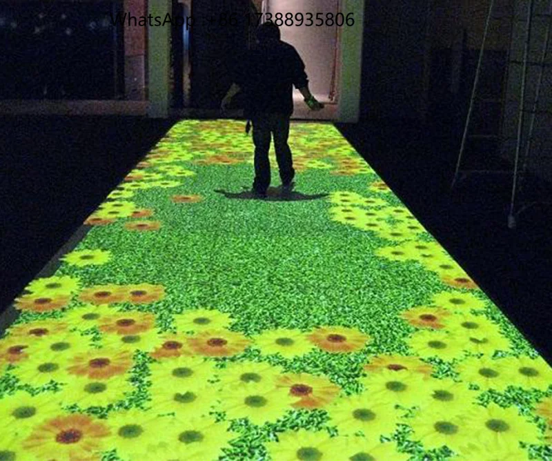 Leplay Indoor Playground 3D Hologram Advertising Motion Sensor Projector Interactive Floor Projection System 2x3m+2x6m 1024x768