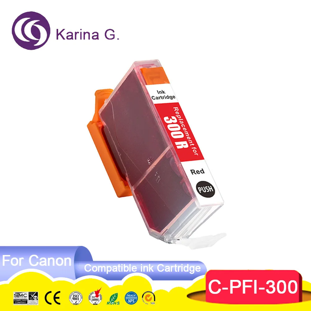 Imagem -02 - Cartucho de Tinta Compatível para Impressora Canon Imageprograf Pro300 Pfi300 Cor Premium