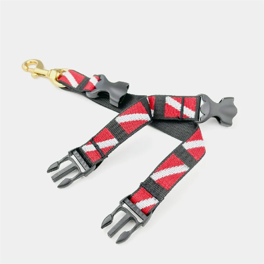 For Diving Hook Storage Strap Made of Brass with Swivel 360 Degree Hook for Organizing Scuba and Snorkeling Gear