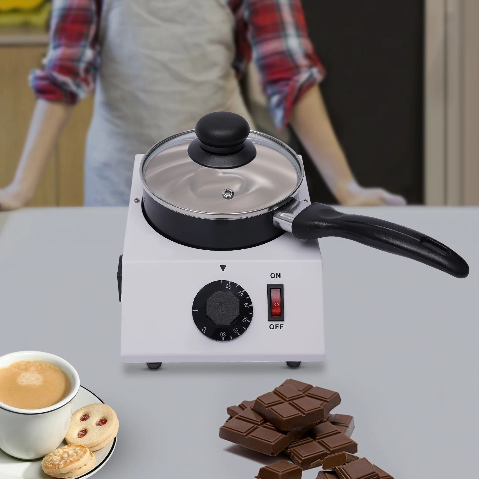 Marmite électrique antiarina pour faire fondre le chocolat, machine de trempe, nouveau, métropolitain, 40W, 220 V