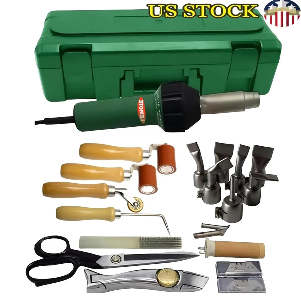 Kit de odorà chaleur de soudage professionnel en PVC, outils de toiture, rouleaux de couture, assistant de réparation en plastique, 1600W