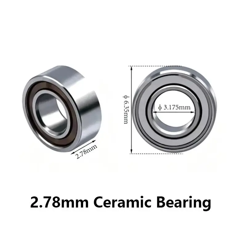 2.38/2.78 Precisie Hybride Keramische Kogellagers Hoge Snelheid Bijna Stil Miniaturen Lager Vervanging Voor Handstuk Turbine Motor