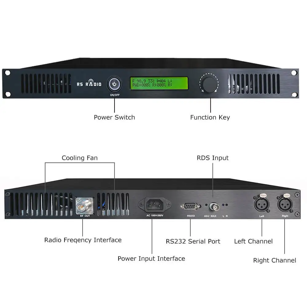 200W FM broadcast transmitter complete package For radio station,community city,church