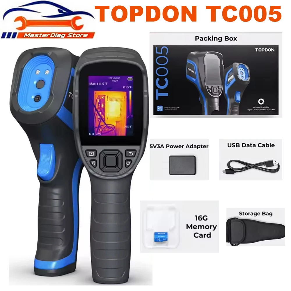 TOPDON TC005 Factory Supply High Resolution Accuracy 256*192 Handheld Infrared Thermal Scanner Tool