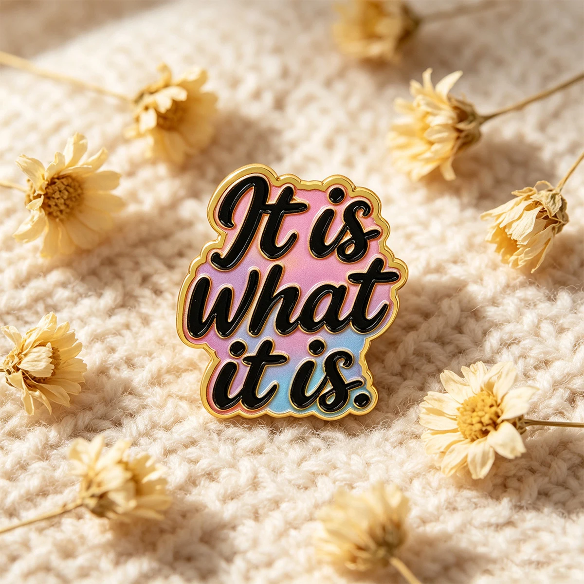 9-teiliges lustiges Emaille-Pin-Set mit Sprüchen – „It Is What It Is“ Brosche für Mäntel, Damenbroschen, Kragen- und Reversnadeln, Metallabzeichen, Schmuckgeschenk – Detail 4