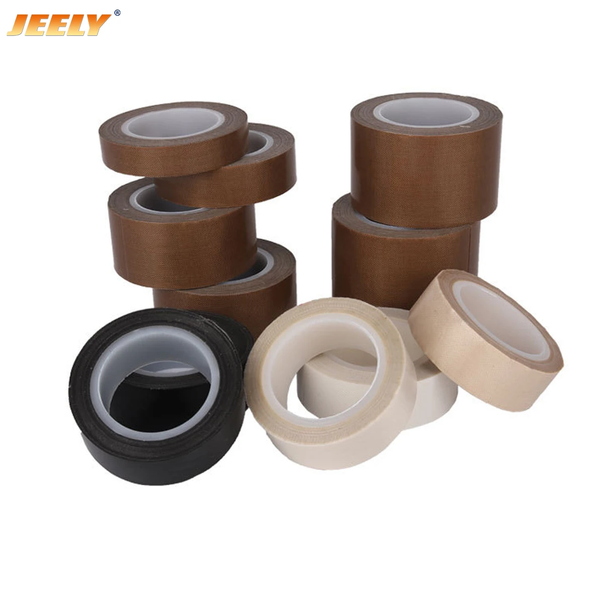 0.13mm Thickness 10mm/13mm/16mm/18mm/20mm PTFE Tefloning High Temperature Adhesive Tape Strap