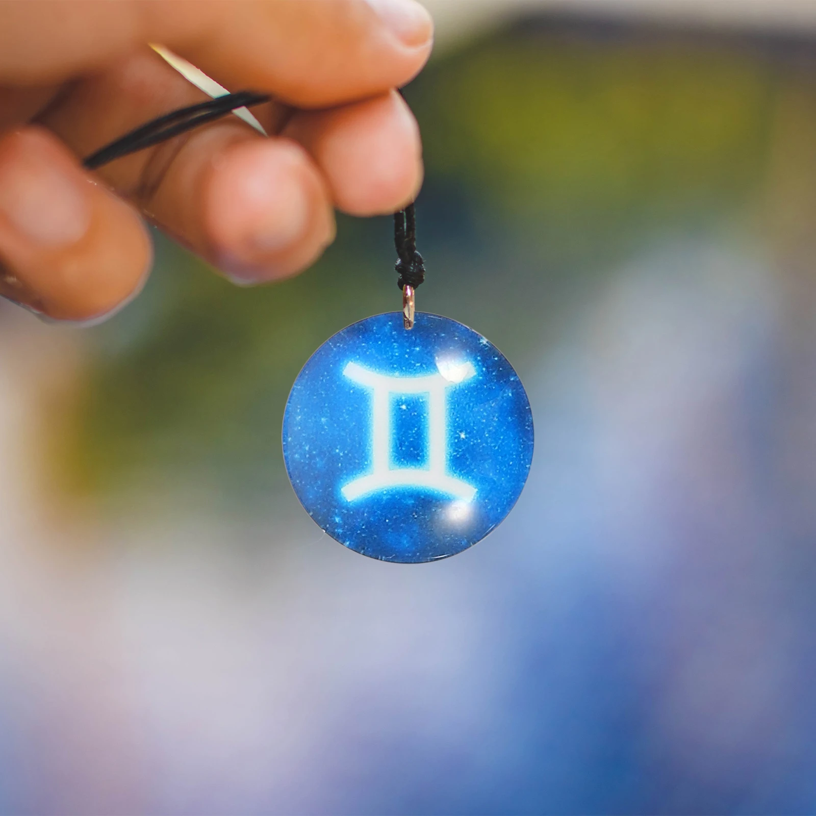 

20Pcs Zodiac Sign Glass Pattern Round Accessories For Jewelry Making