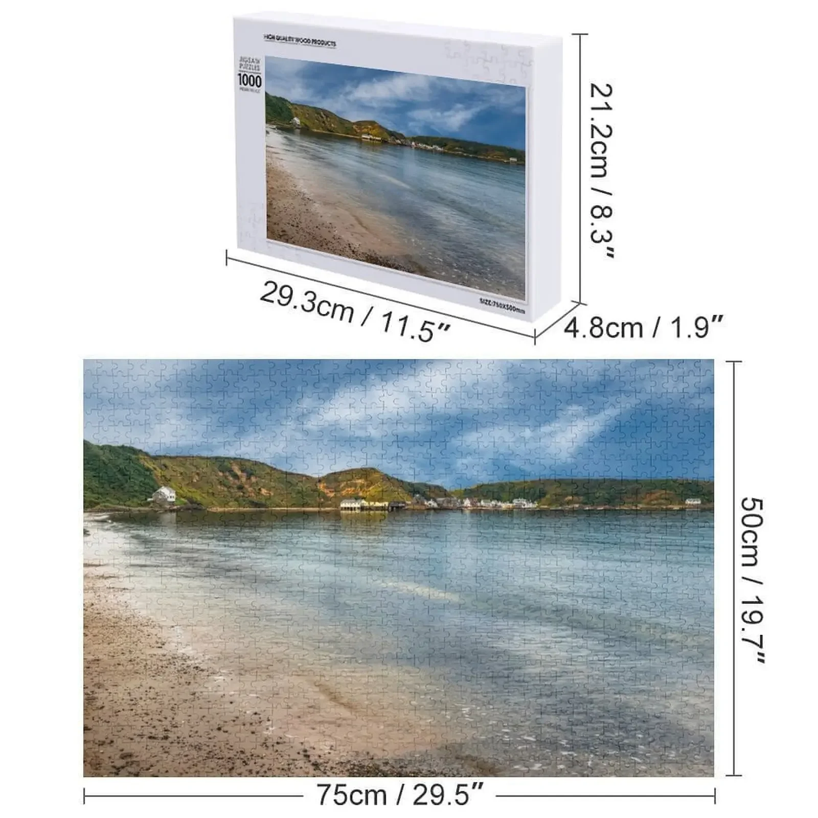 Porthdinllaen Morfa Nefyn Wales Jigsaw Puzzle Adult Wooden Children Personalised Custom Jigsaw Puzzle