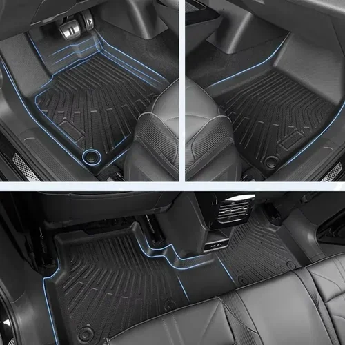 Imagen 2 del producto Almohadilla para pies 3D, Material para todo clima, TPE, almohadilla protectora impermeable y antideslizante, almohadilla para maletero, almohadilla de carga para BYD Shark 2025 2024