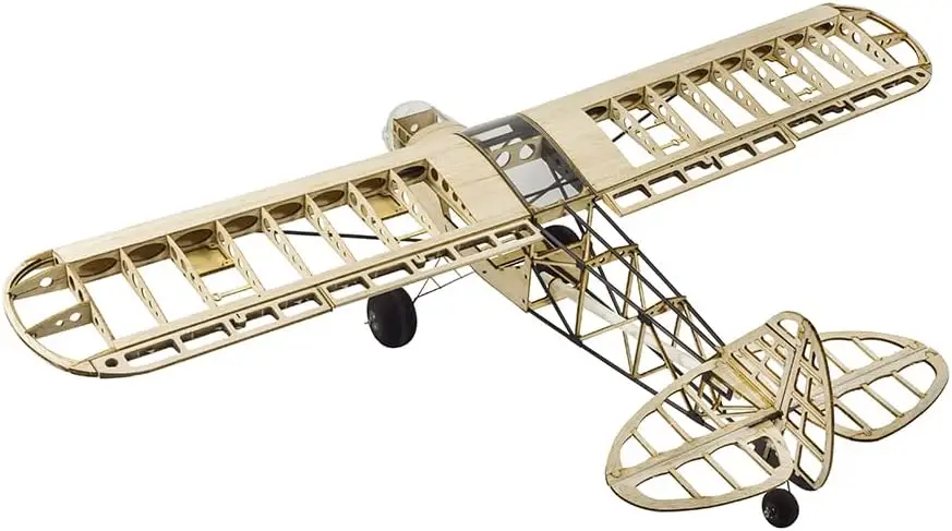 Balsa Wood RC Airplane Kit 1000mm Wingspan Savage Bobber Model DIY Fixed-Wing Plane for Adults with Motor ESC - view 3