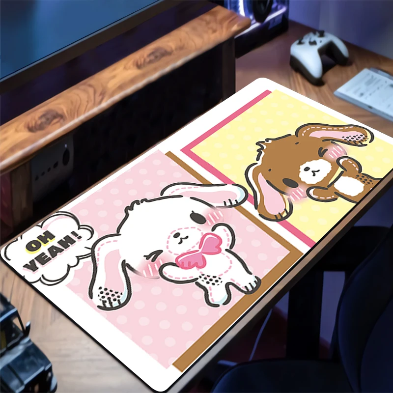 لوحة الماوس S-السكر الأرانب دفتر Lockedge ألعاب الكمبيوتر لوحة المفاتيح عدم الانزلاق المطاط الكمبيوتر السجاد حصيرة مكتبية ألعاب خزانة الماوس