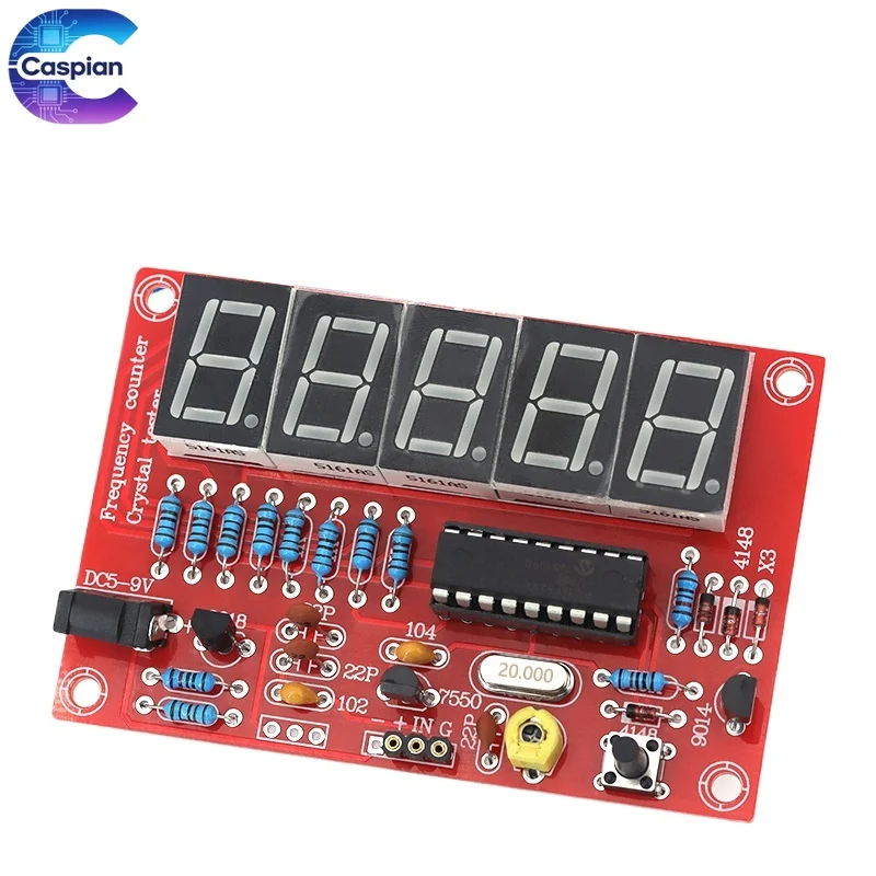 1Hz-50MHz Digital RF Frequency Counter DIY Kit LED Display Crystal Oscillator Tester Module