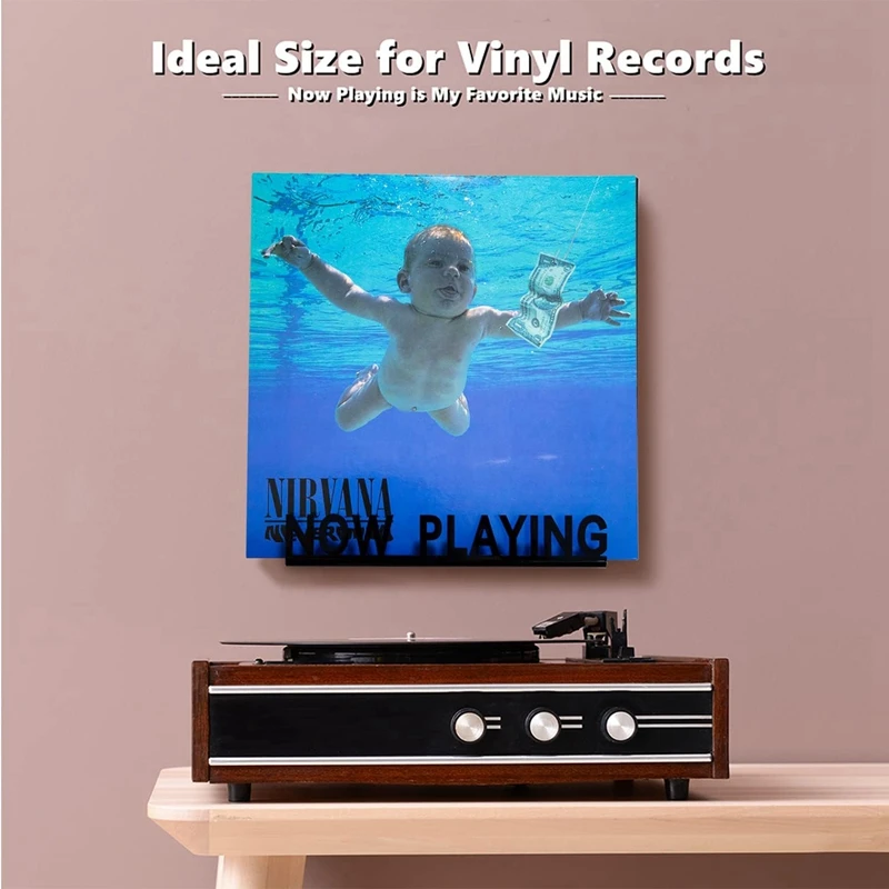 Wall Mount CD Record Display Stand Now Playing Acrylic Vinyl Record Shelf For Home Decoration