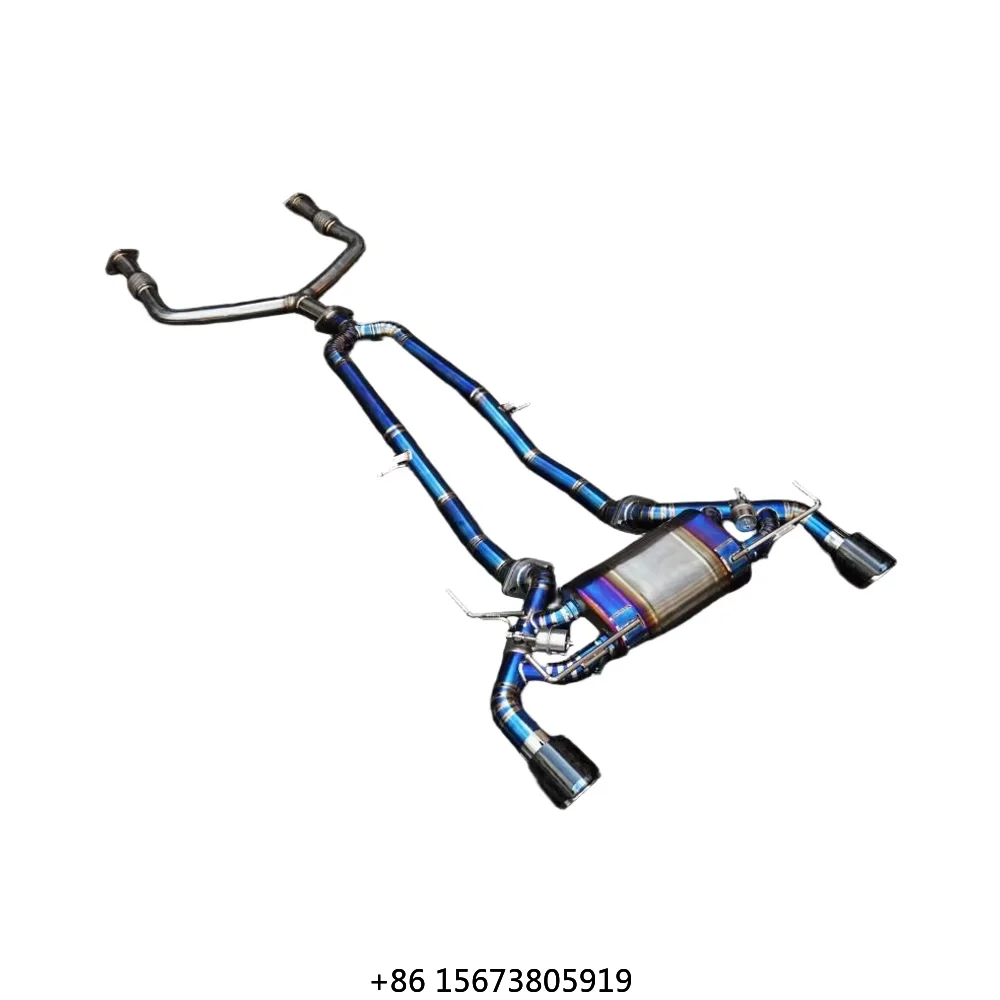 

Factory Catback Exhaust Y Pipes for 370Z 3.7L Escape Titanium Exhaust Pipe Muffler with Valve Control SystemCustomed
