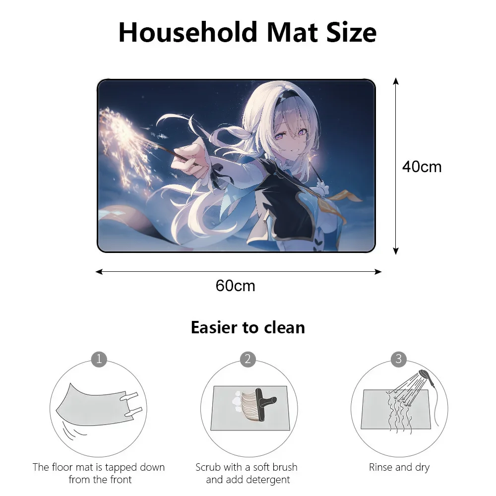 Room Decorating Items Hentai Bedroom Carpet for Home Entrance Bathroom Rug Mat Bath Mats Kitchen Floor Mat Cute Room Decor Foot