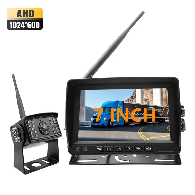 Factory Price Wireless General Multichannel Car Security Back Round Side View Camera System In Car Truck RV With 7 Inch Monitor
