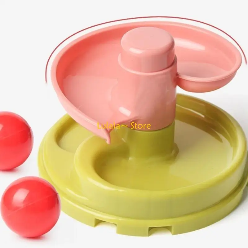 Y4QA 어린이 촬영 트랙 회전 음악 롤링 볼 스태킹 음악 장난감