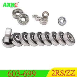 AXK 10PCS 603-699 Miniatur-rillenkugellager 604 605 606 608 623 624 626 628 686 687 688 692 697 696 ZZ 2RS lager