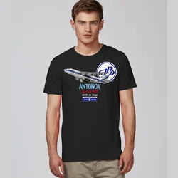 Russia Antonov An-124-100  Ruslan Cargo Jet Plane T-Shirt Short Sleeve Casual 100% Cotton O-Neck Summer Mens T-shirt Size S-3XL