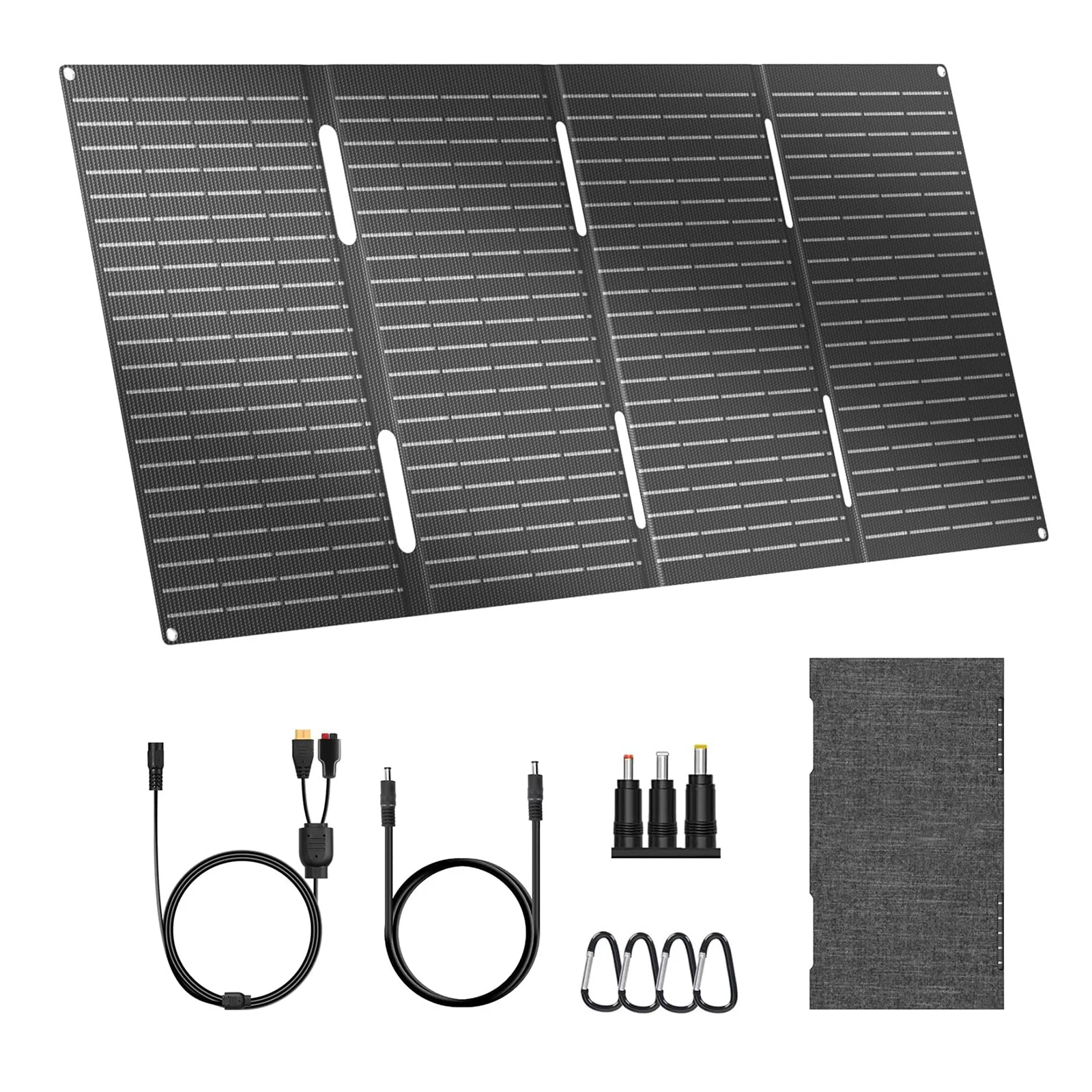 300W ETFE Foldable Solar Panel with Type-C USB DC Port Portable Solar Charger for Phone Camping Hiking Car RV Boat Emergency