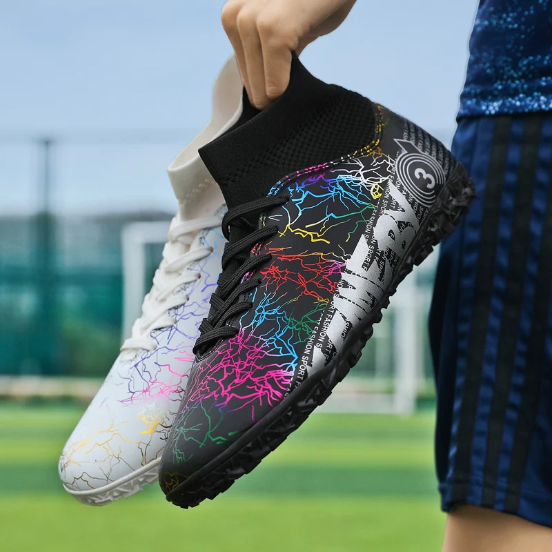 

Messi Quality Futsal Soccer Shoes Football Boots Ourdoor Wholesale Training Sneakers Chuteira Classic Cleats New Christmas Gifts