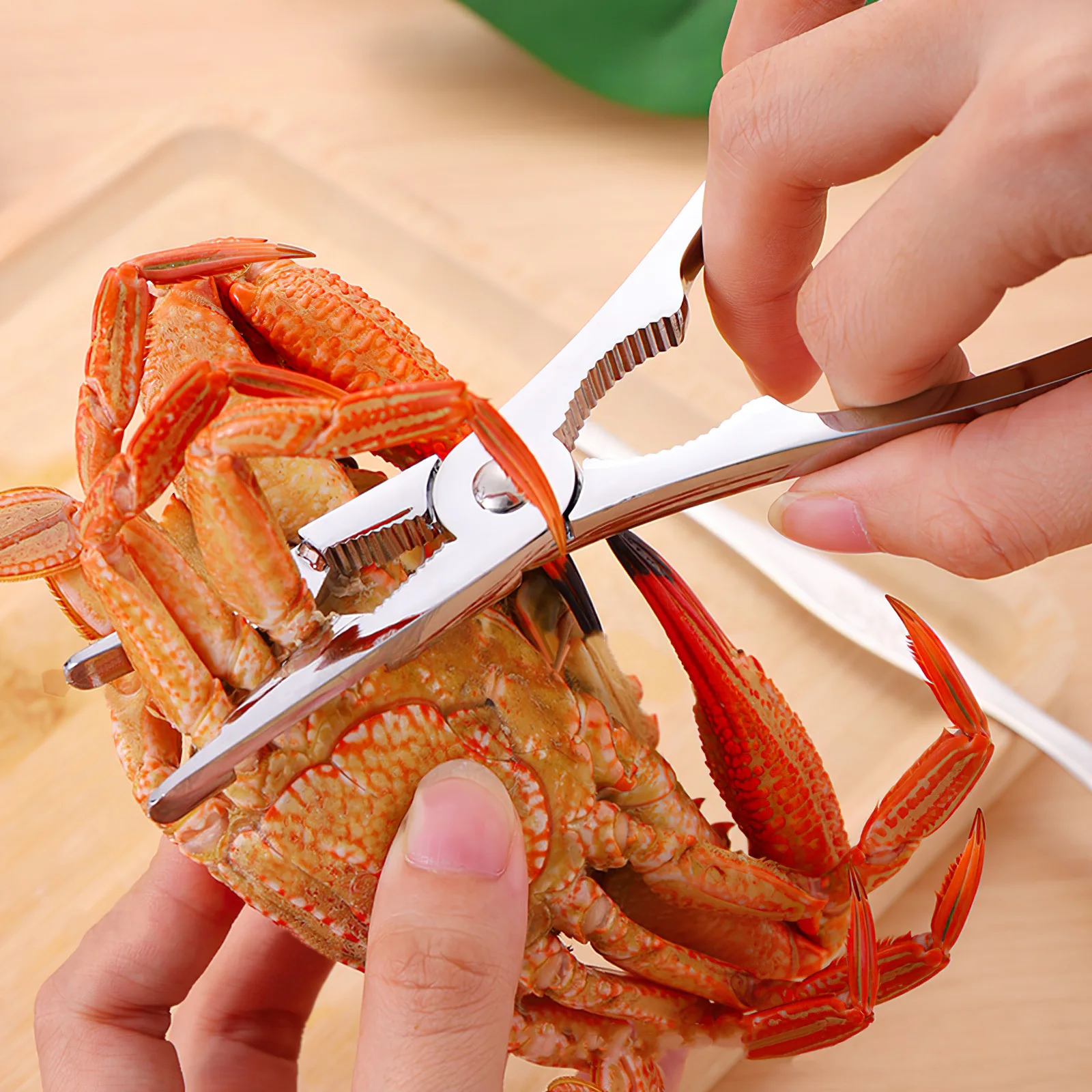 

Seafood Tools Set Stainless Steel Crab Crackers Lobster Clamps For Nuts Kitchen Accessories Shellfish Eating Gadget Crab