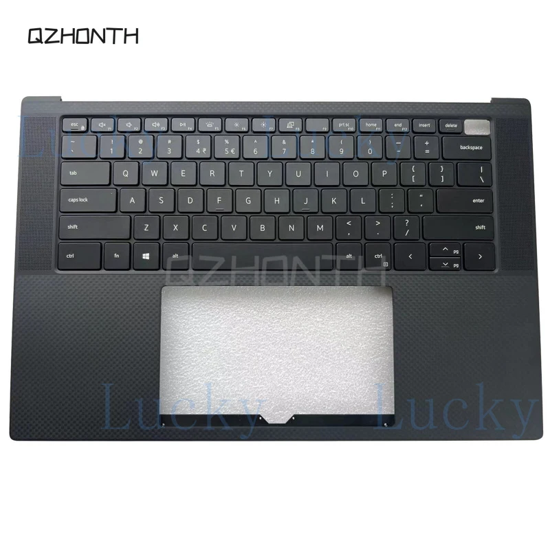F New For Dell XPS 15 9520 9530 Precision 5570 Palmrest with Backlit Keyboard 15.6