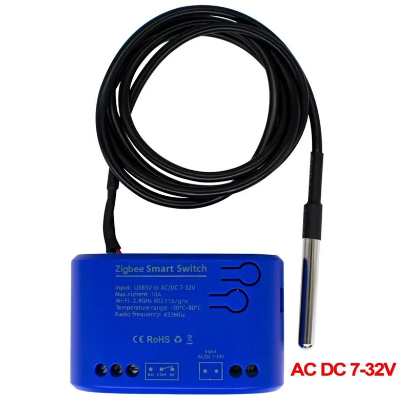 1 Gang Smart Switch Smart Temperature Switch Smart Switch With Temperature Sensor