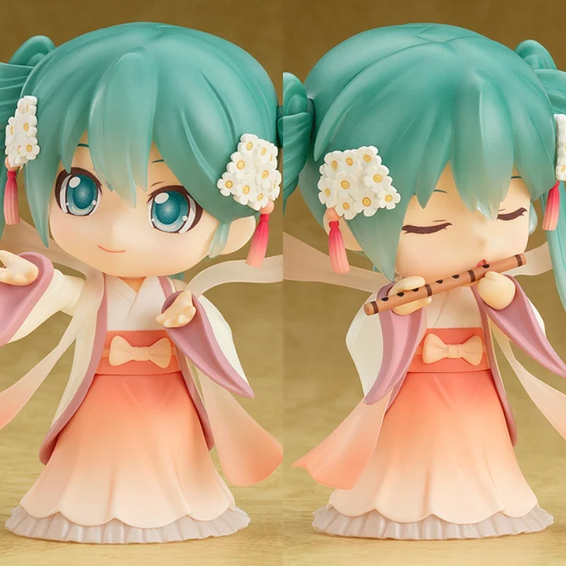 Original 10Cm #539 NENDOROID Hatsune Miku Harvest Moon Ver Action Figure Toys For Kids Gift Collectible Model Ornaments