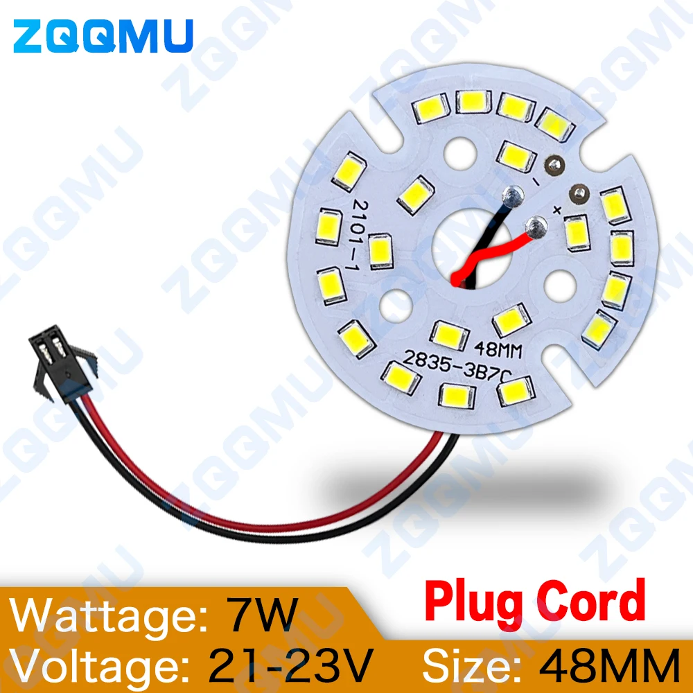 7W High Brightness LED 48 56 65 MM Light Board SMD2835 White Warm Neutral light Panel PCB With LED For DIY Ceiling Bulb Light