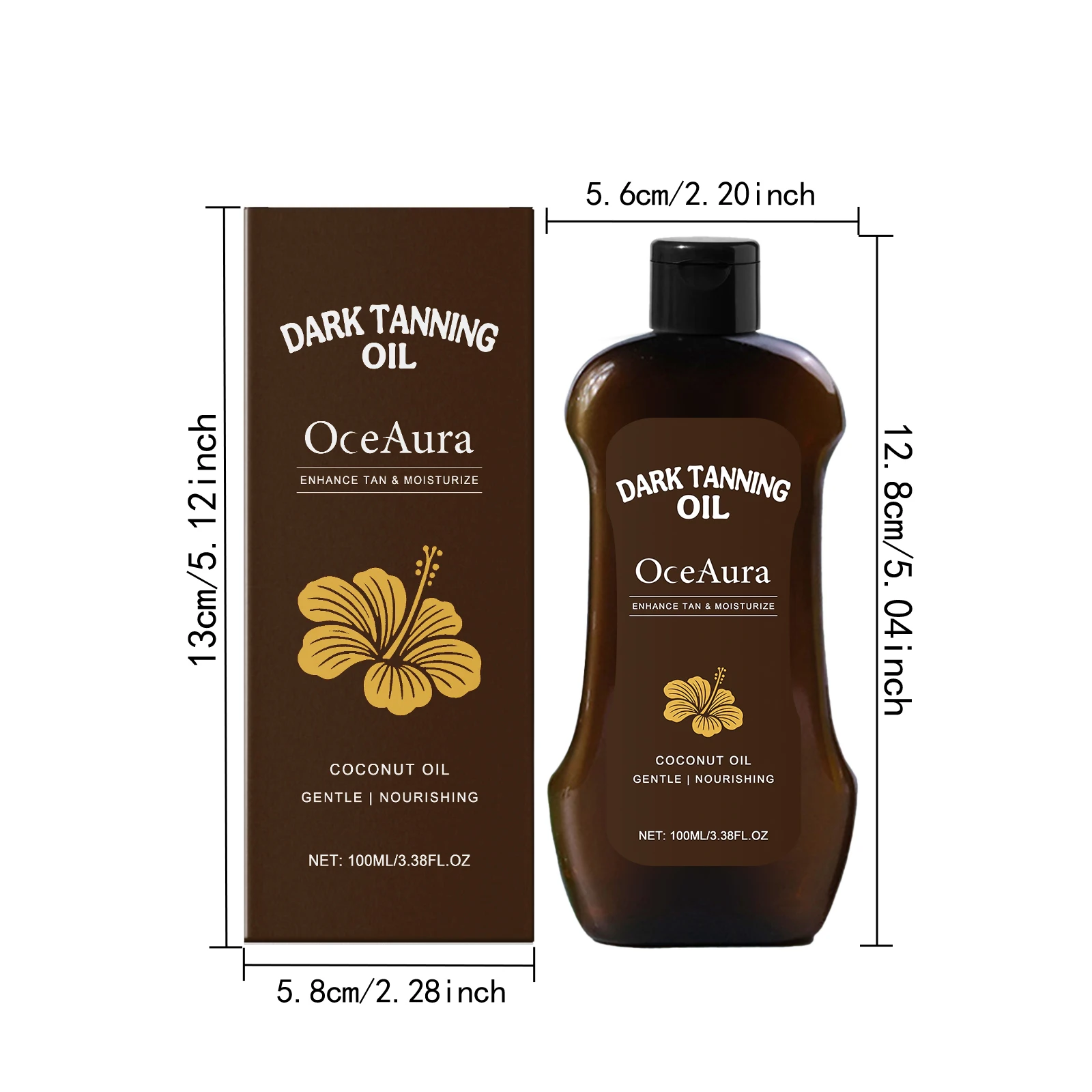 Deep Tanning Body Oil Fast Bronzing Glow with Coconut Oil Intense Moisturizing Long Lasting Tan Bronzing Oil for Beach Vacation - view 6
