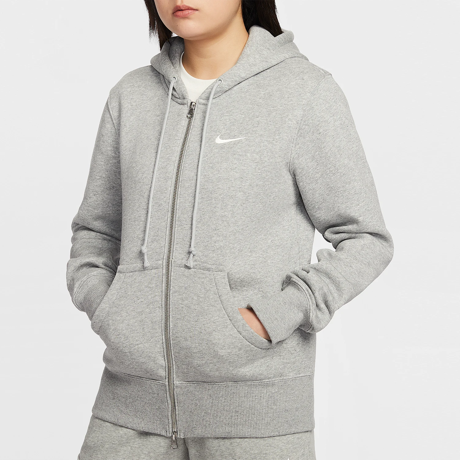 

Оригинальная зимняя женская трикотажная спортивная куртка с капюшоном Nike HJ0996-063