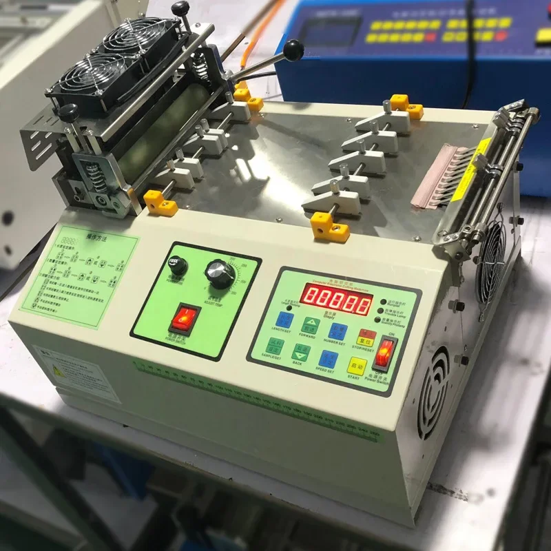Automatic hot and cold tape cutting machine, mask, ear strap, elastic band cutting, webbing, Velcro cutting machine, computer