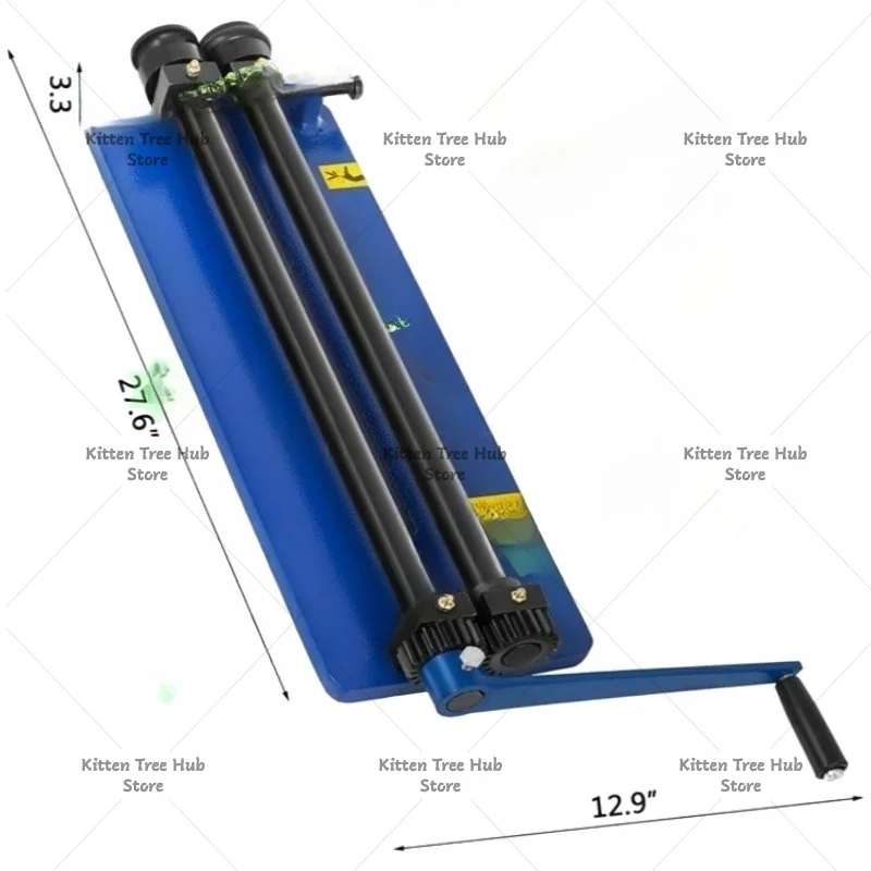 Roller Bending Machine 18 inch Sheet Metal Bead Roller With 6 Sets Dies For Producing Strengthening Ribs Throat Depth 45.72 cm
