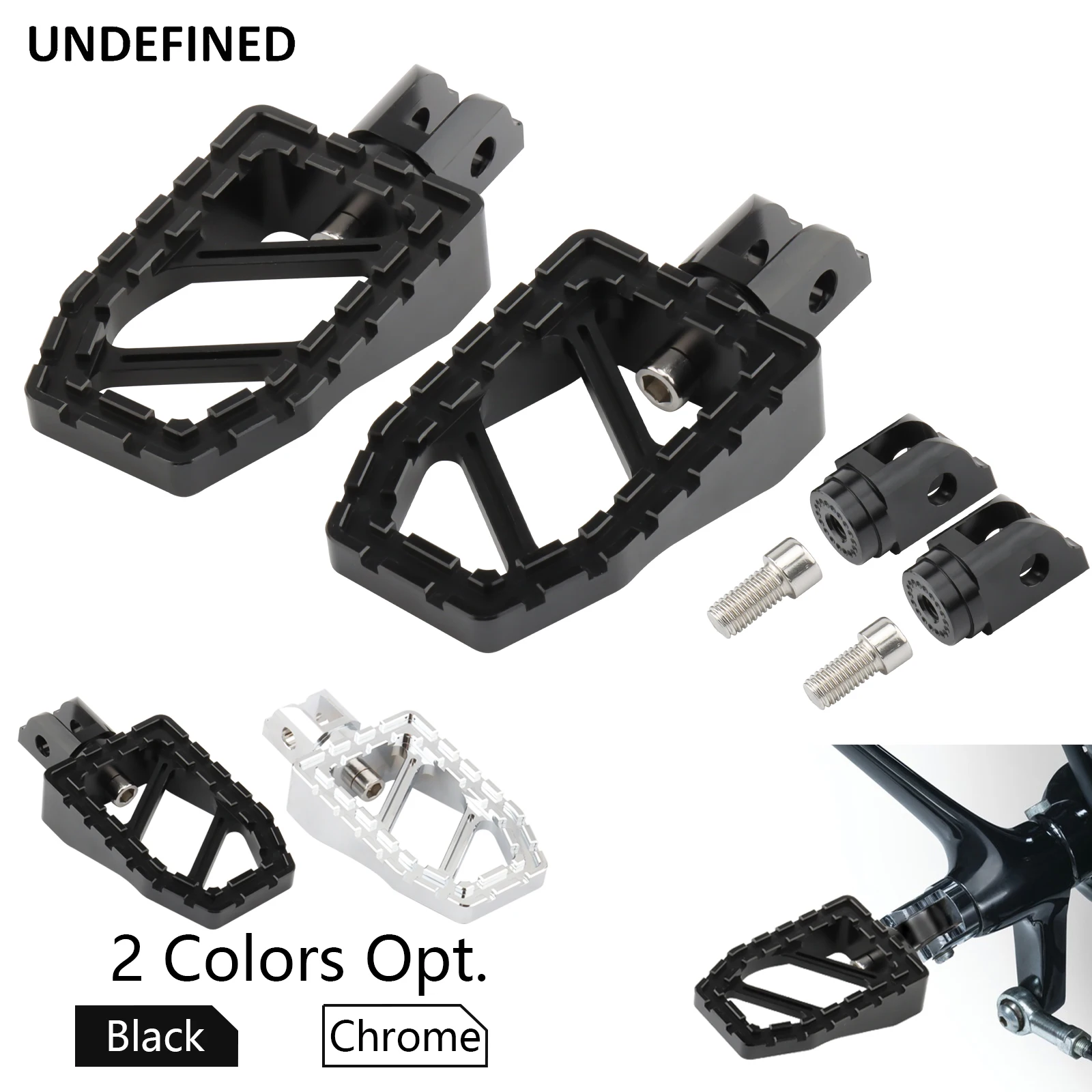 Front Foot Pegs Riot Footrest Pedal For Harley Softail FLDE Deluxe FLHC Heritage Classic FLSB Sport Glide FXBR Breakout 18-2023 view 3