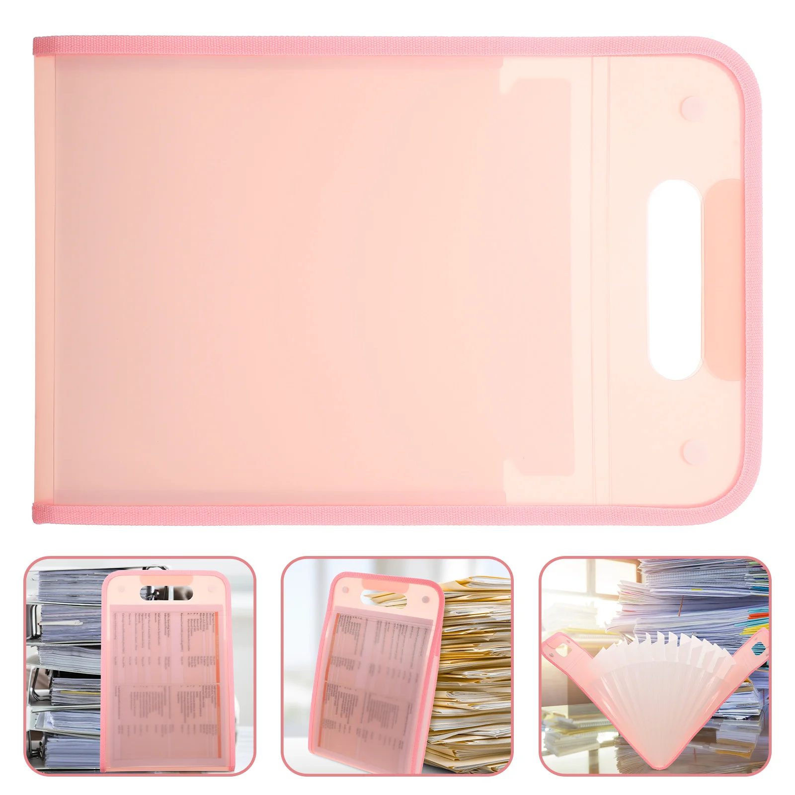 

Stylish File Desktop Bills Folder Receipt Organizer Large Capacity Document Folder Office Supplies Portable Accordion