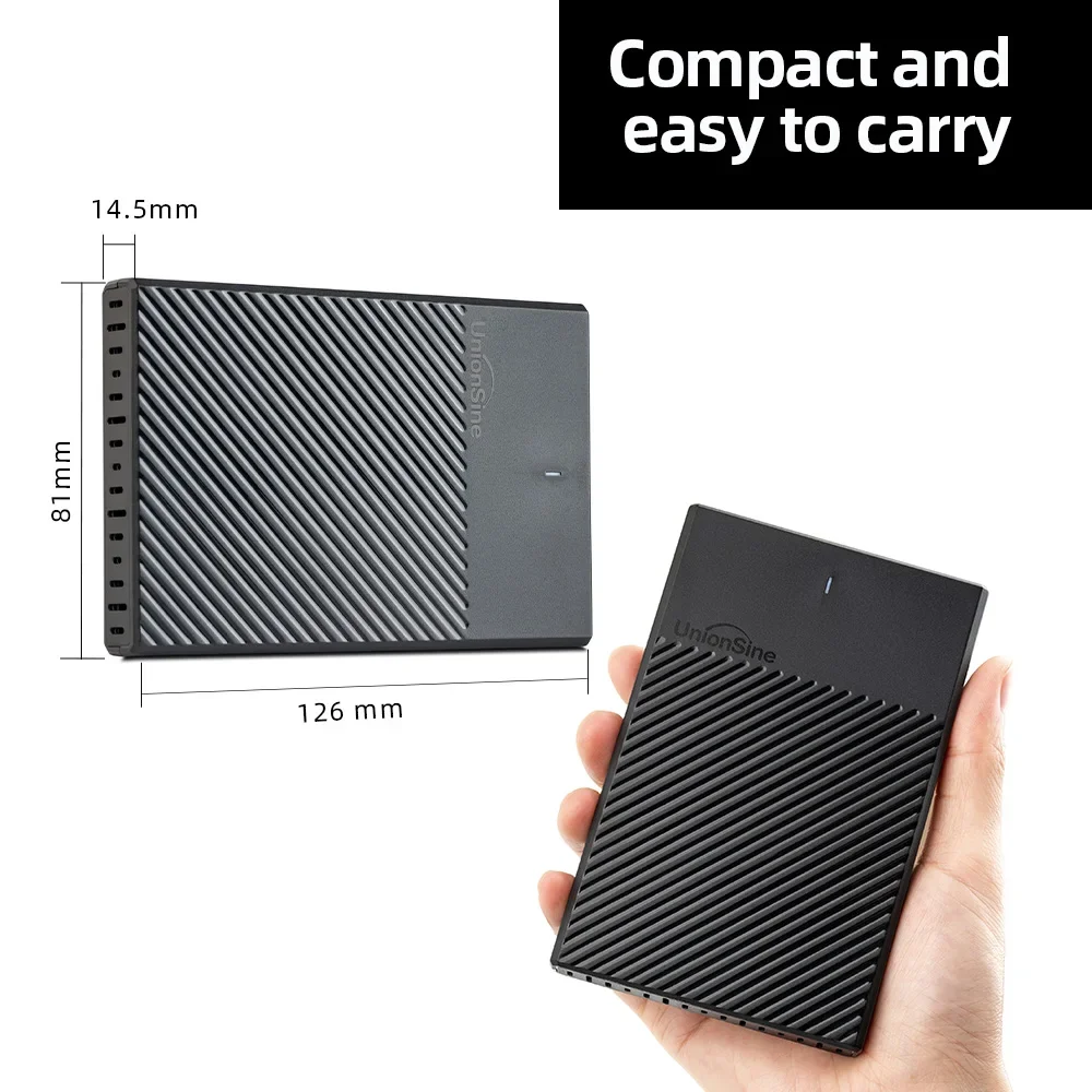 UnionSine-Boîtier de disque dur externe K3A USB 3.0, 2.5 pouces, avec port série SATA SSD, 6 To