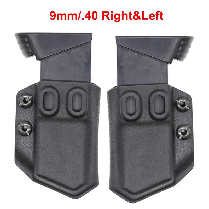 IWB/OWB 9mm/.40 Double Stack Magazine Pouch Hunting Right Left Mag Case for GL CZ S&W H&K SIG P365 Pistol Hunting Gear