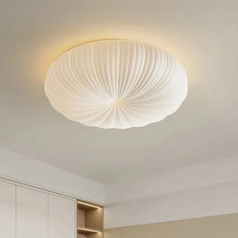 Nowa Akrylowa Lampa Sufitowa LED do Sypialni Nowoczesna Kreatywna Okrągła Żyrandol Sufitowy Korytarz Salon Balkon Dekoracja Domu Biała Lampa